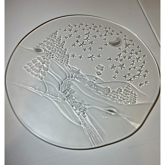 Studio Nova Winterland Cake Plate Christmas West Germany Granny Core 14” NIB - Picture 10 of 11